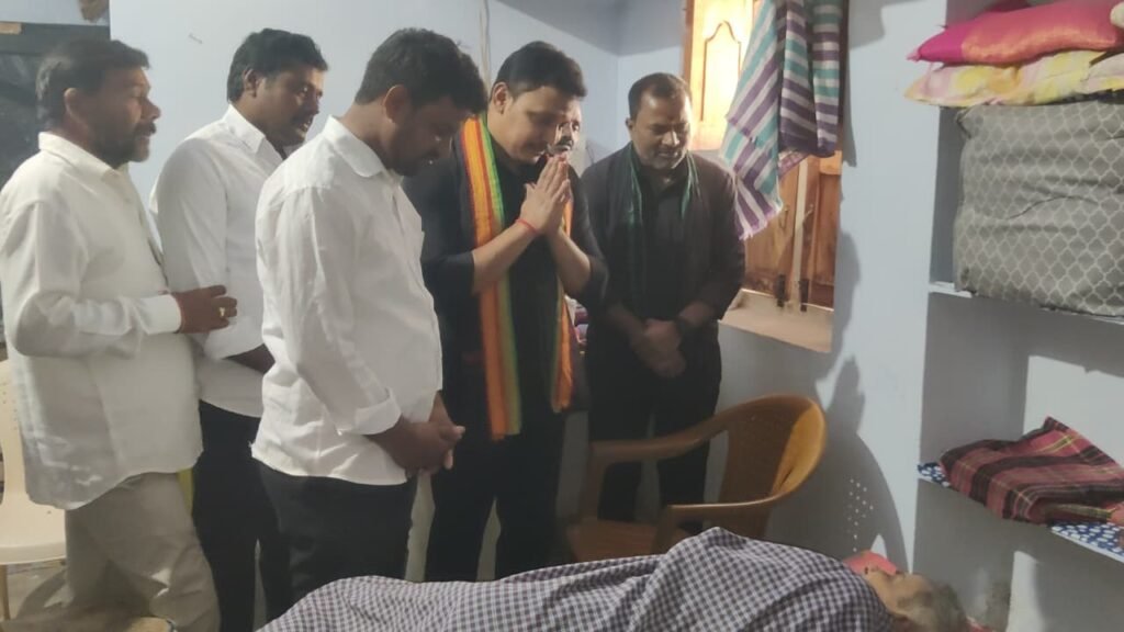 కంచర్ల ఇంద్రారెడ్డి ని పరామర్శించిన మాజీ శాసనసభ్యులు నోముల భగత్ కుమార్.