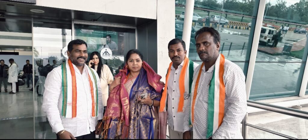 ఎంపీ సుధా రామకృష్ణన్‌కు ఘనస్వాగతం పలికిన కాంగ్రెస్ శ్రేణులు