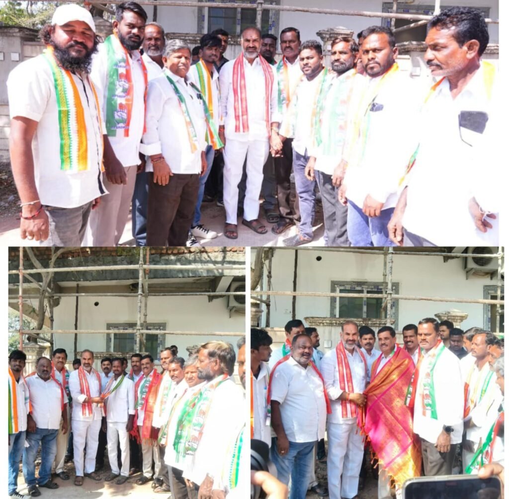 కాంగ్రెస్ పార్టీలోకి భారీ చేరికలుకొలనూరులో కాంగ్రెస్ జెండా ఎగిరింది.