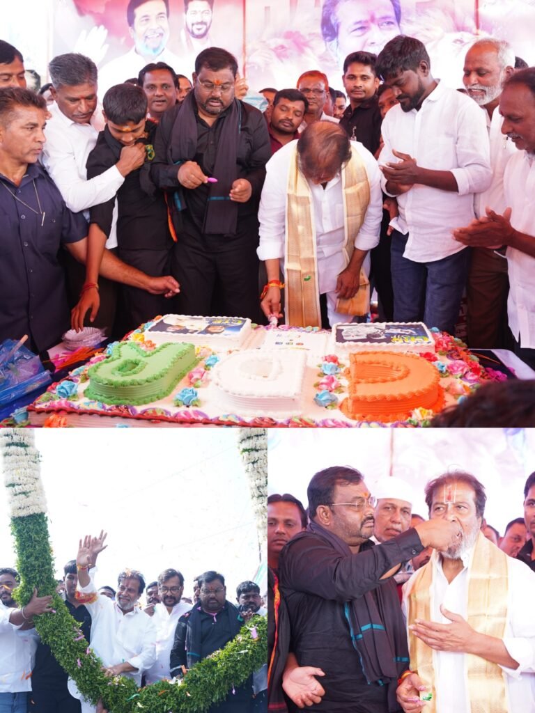 జోగిపేటలో మంత్రి దామోదర్ రాజనర్సింహా జన్మదిన వేడుకలు ఘనంగా