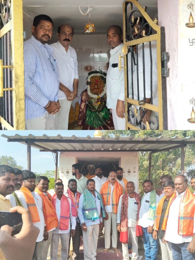 నాగ్సంపల్లి గ్రామంలో పూజా కార్యక్రమంలో పాల్గొన్న సంగారెడ్డి ఎమ్మెల్యే చింతా ప్రభాకర్