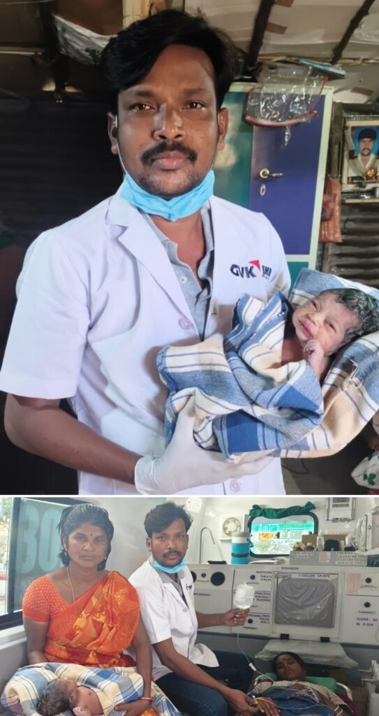 గర్భిణీకి ఇంట్లోనే విజయవంతంగా పురుడు పోసిన 108 సిబ్బందిపండంటి ఆడబిడ్డకు జన్మ-తల్లి, బిడ్డ క్షేమం