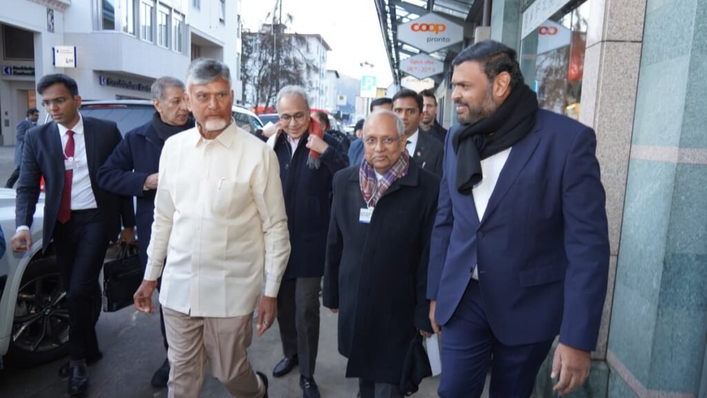 దావోస్ పర్యటనలో ఎమ్మెల్యే బొజ్జల సుధీర్ రెడ్డి