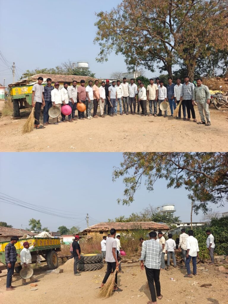 స్వచ్ఛభారత్ కార్యక్రమంలో పాల్గొన్న మన్నె వారి జలాల్పూర్ యువత