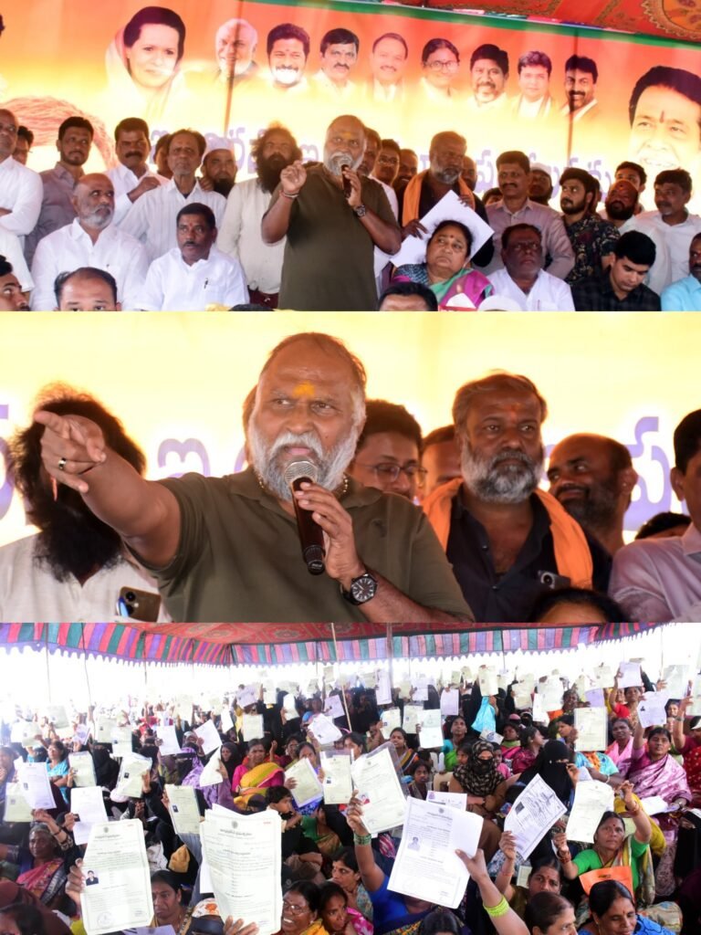 జగ్గారెడ్డి హామీ: సిద్దాపురం కాలనీలో ఇళ్ల స్థలాలు వెంటనే మంజూరు