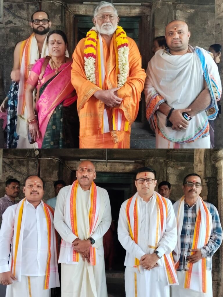 ప్రాచీన గుడిమల్లం పరశురామేశ్వర స్వామి ఆలయంలో ప్రముఖుల ప్రత్యేక దర్శనం