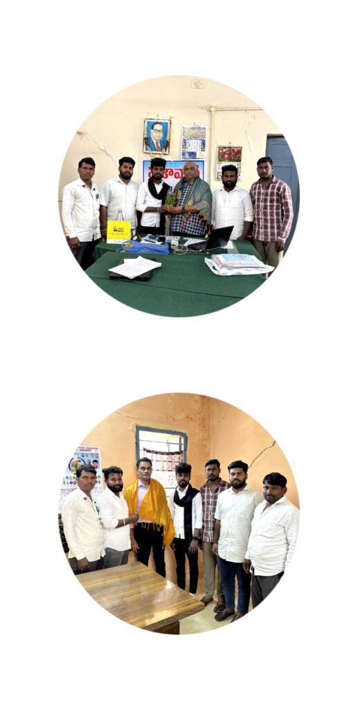 నూతన ఎమ్మార్వో, ఎంపీడీవోలను మర్యాదపూర్వకంగా కలిసిన ఎమ్మార్పీఎస్ అధ్యక్షుడు జంగం విజయ్ ప్రసాద్