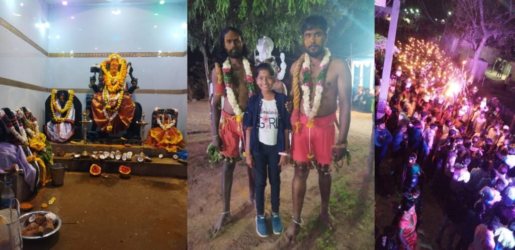 గుట్టకింది గ్రామంలో పెద్దమ్మకు ఘనంగా బోనాల పండుగ