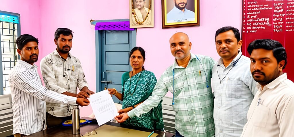 జీతాల బకాయిలు చెల్లించాలంటూ విధులను బహిష్కరించిన పంచాయతీ కంప్యూటర్ ఆపరేటర్లు