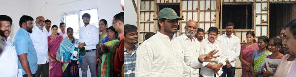 ఇందిరమ్మ ఇళ్ల నిర్మాణాలను పరిశీలించిన హౌసింగ్ ఎండి వి.పి. గౌతమ్