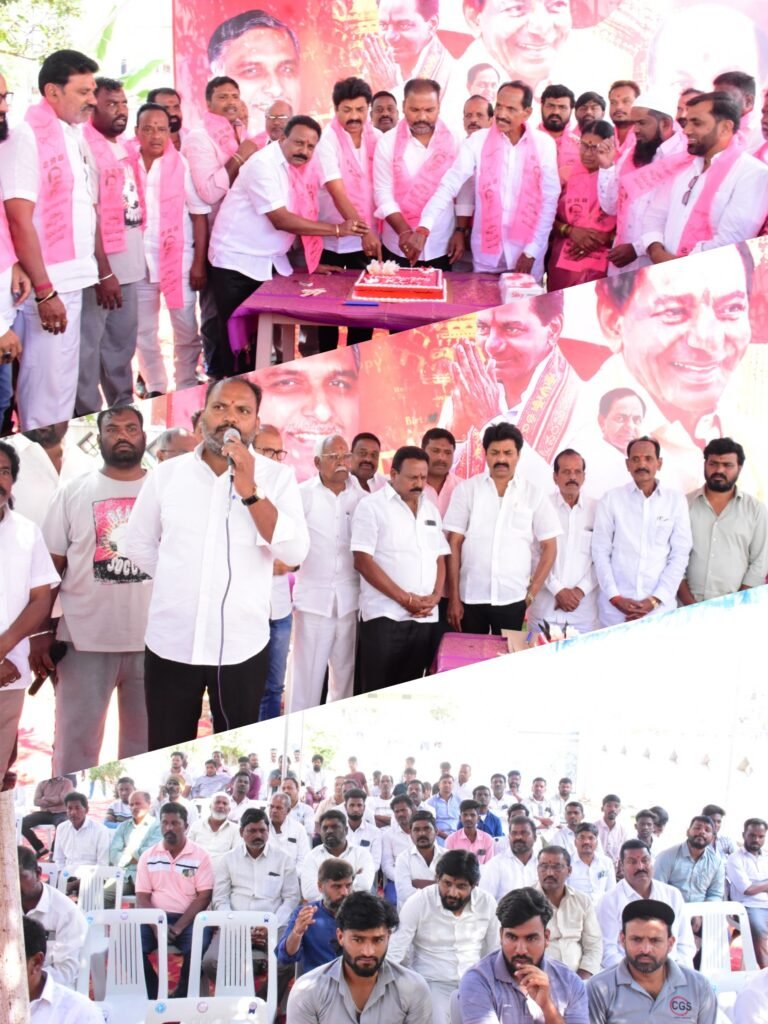 కేక్ కట్ చేసి కెసిఆర్‌కు జన్మదిన శుభాకాంక్షలు