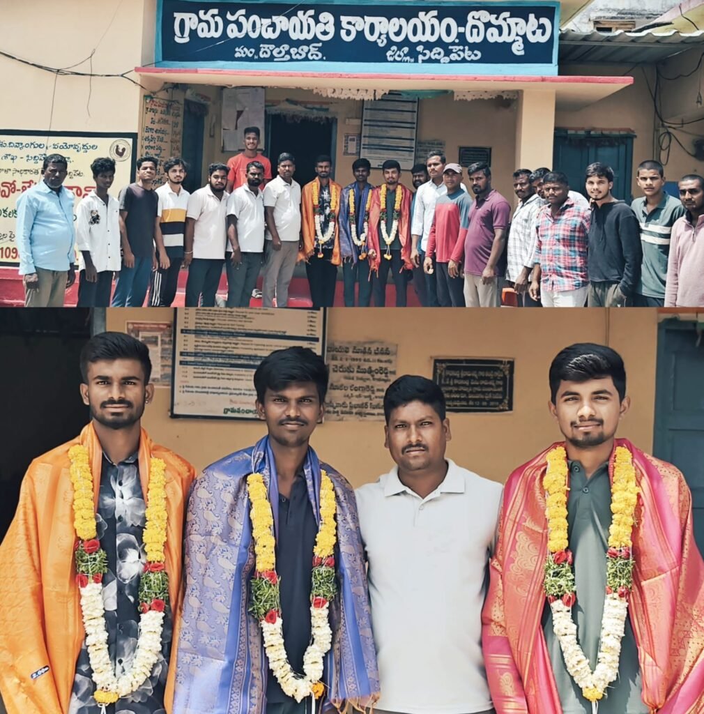 దొమ్మాట యువత ఆర్మీలో ఎంపిక