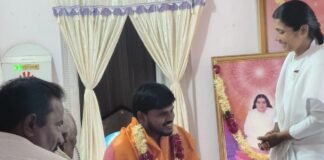 బ్రహ్మకుమారి నూతన సెంటర్ కోసం రూ.1 లక్ష విరాళం