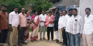 జిల్లా కాంగ్రెస్ పార్టీ కార్యదర్శిగా జక్కుల సిద్ధిరాములుకు ఘన సన్మానం.