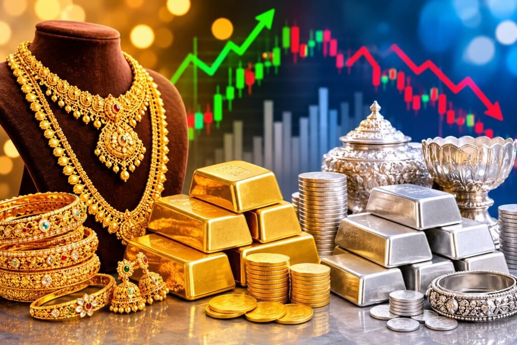బంగారం, వెండి ధరల్లో ఒడిదొడుకులు