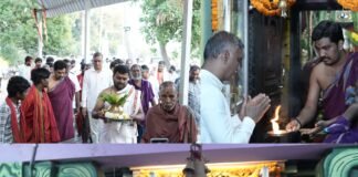 మర్పడగ క్షేత్రంలో హరీశ్రావు ప్రత్యేక పూజలు